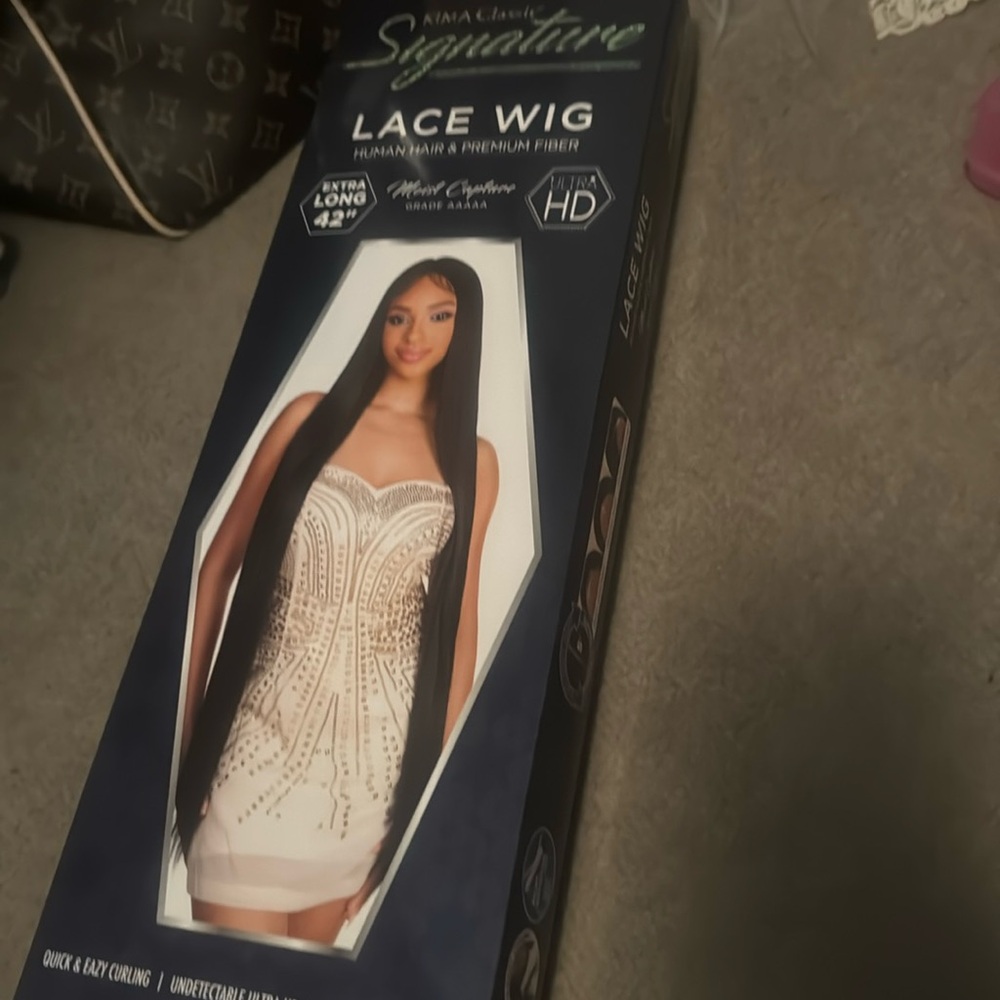42” wig human hair blonde